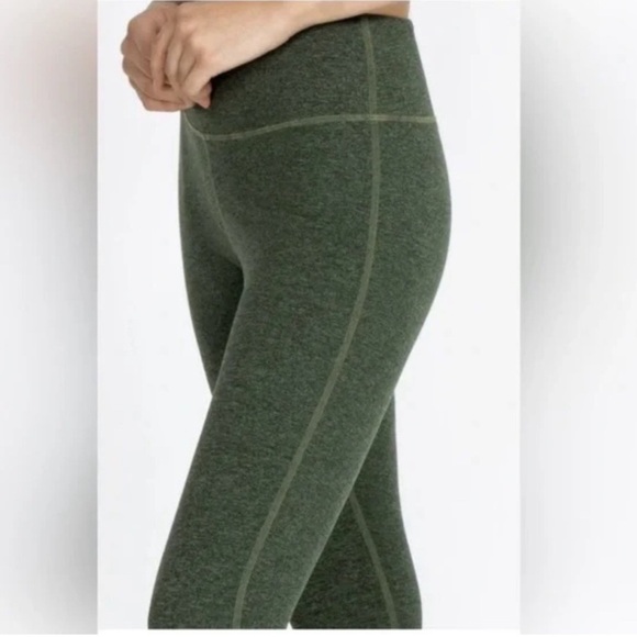 NWT Calme Johnny Was Ease Space Dye High Waisted Leggings Heathered green - Picture 2 of 13